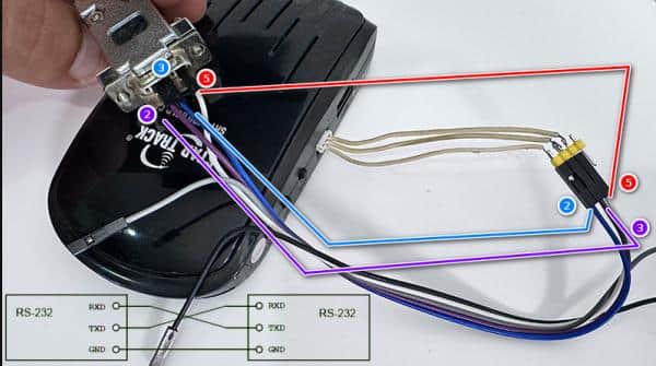 схема подключения ресивера star track через RS232
