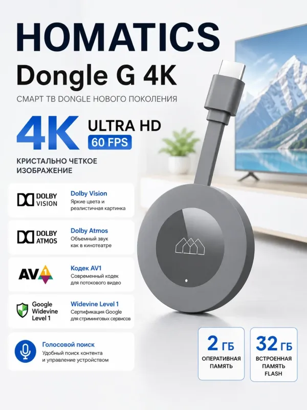 Медиаплеер Homatics Dongle G 4K