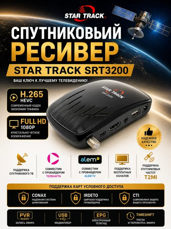 Спутниковый ресивер Star Track SRT 3200 Gold CA